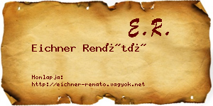 Eichner Renátó névjegykártya